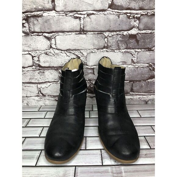 Josef Seibel Black Leather Zip High Heel Ankle Boots Women’s Sz 41EU/10.5M 87901 - Picture 2 of 16